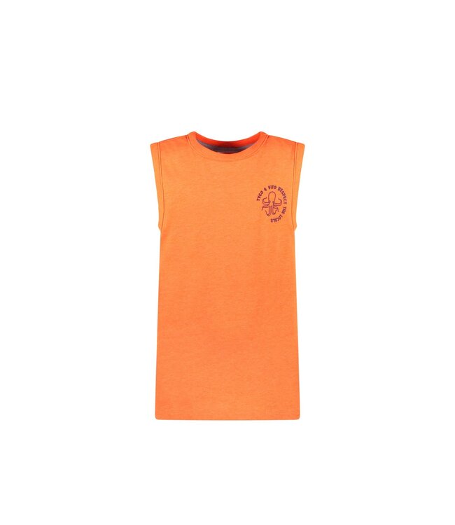 Tygo & Vito Jongens tanktop - Niek - Neon oranje