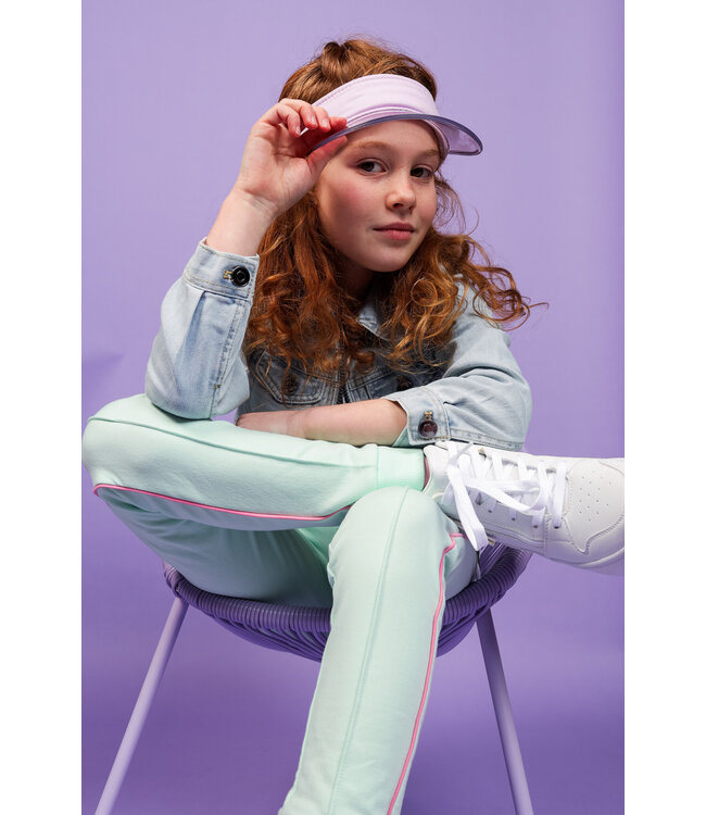 MAYCE Meisjes sweat broek - Mint groen