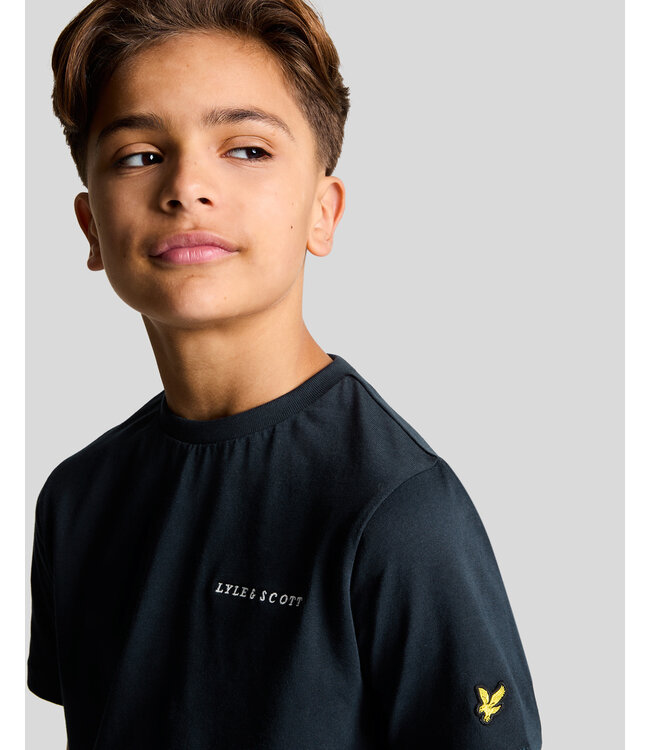 Lyle & Scott T-shirt Script - Donker navy blauw