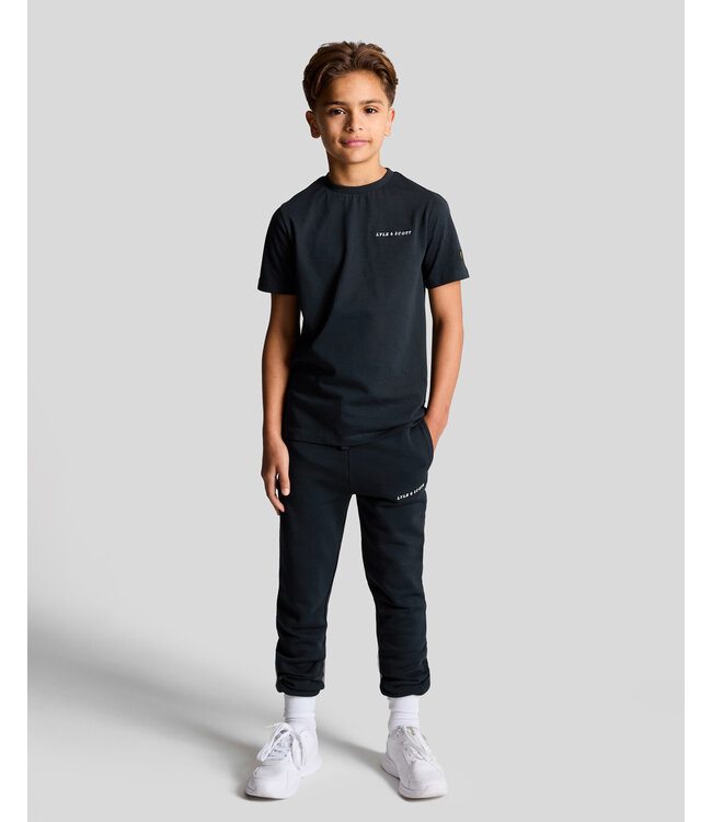 Lyle & Scott Sweat broek Script - Donker navy blauw