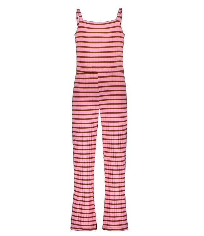 B.Nosy Meisjes jumpsuit - Gabriella - Sugar + pinda streep