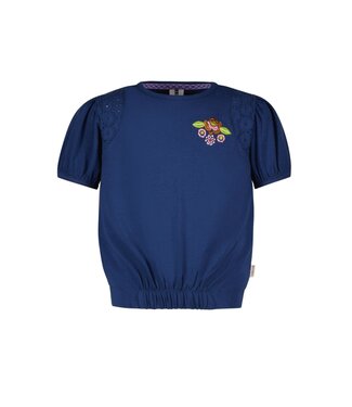 B.Nosy Meisjes t-shirt - Guusje - Lake blauw