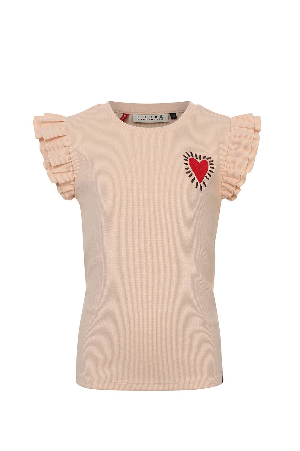 LOOXS Little Meisjes top rib - Nude