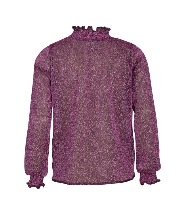 KIEstone Meisjes top - Fieke - Diep paars