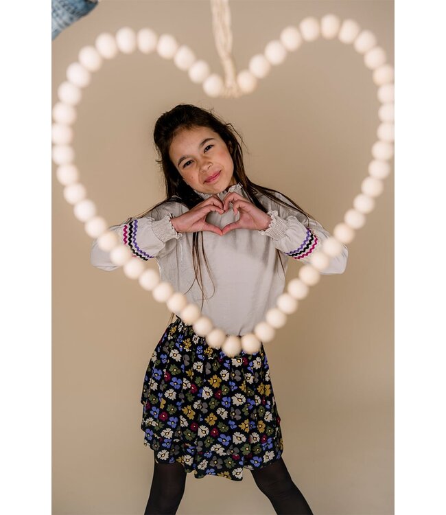 KIEstone Meisjes blouse - Fieke - Zand