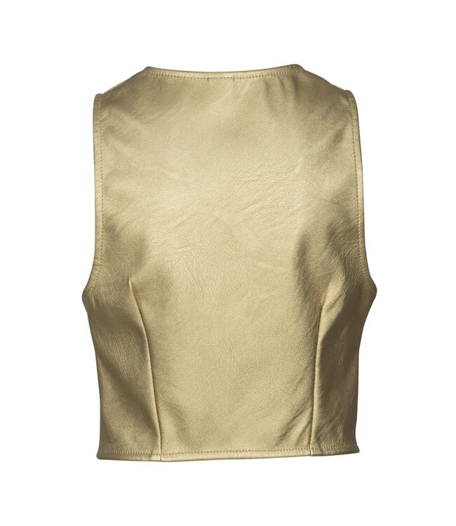 KIEstone Meisjes gilet - Lindy - Goud