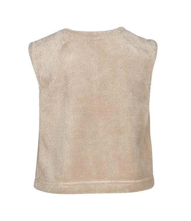 KIEstone Meisjes gilet - Plum - Zand