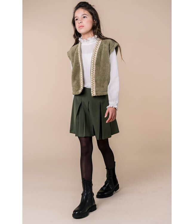 KIEstone Meisjes gilet - Essie - Donker groen