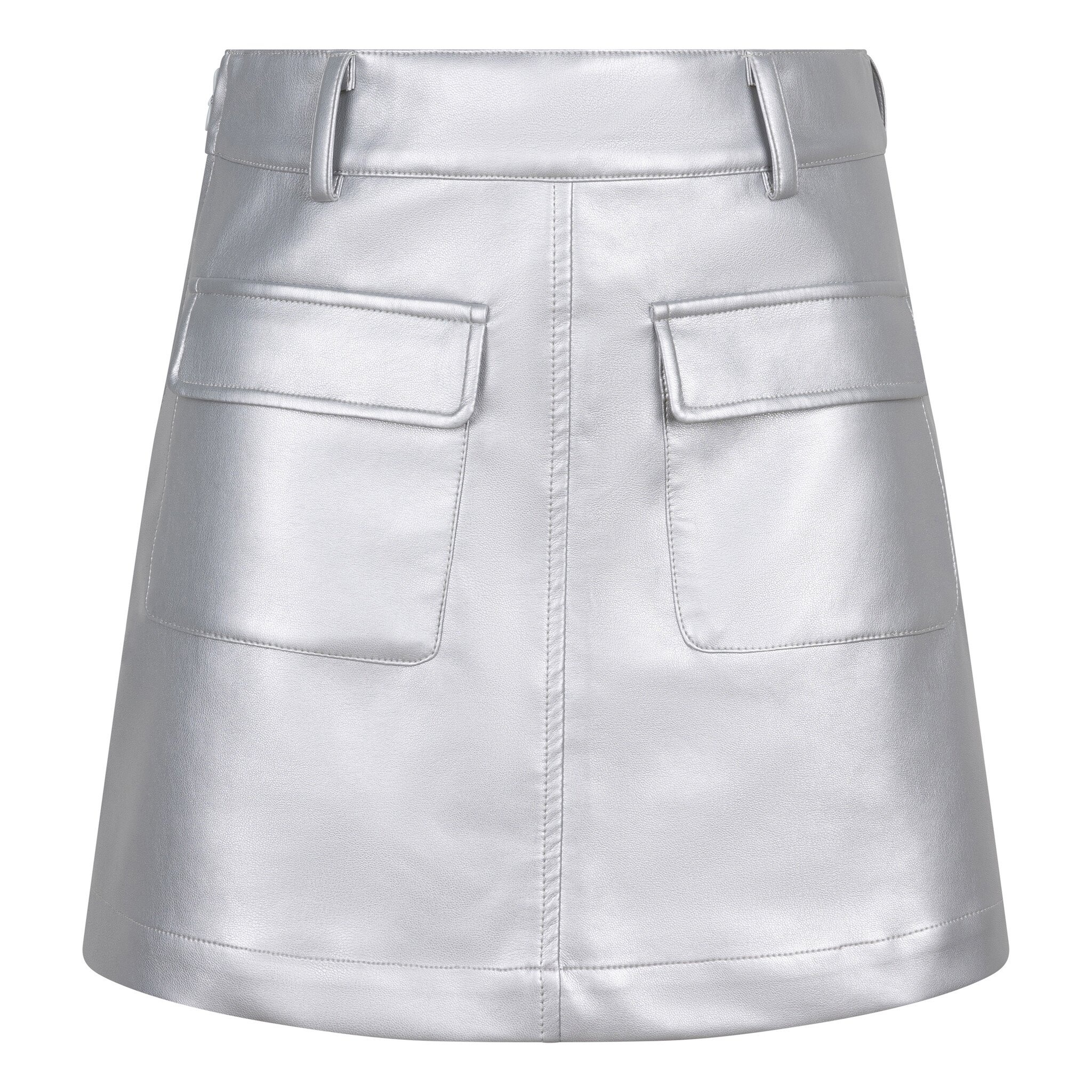Indian Blue Jeans Meisjes rok pu - Zilver grijs afbeelding