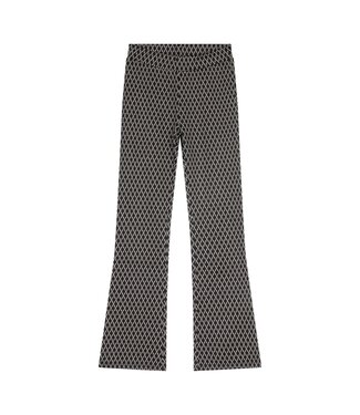 Indian Blue Jeans Meisjes flair broek geruit - Zwart