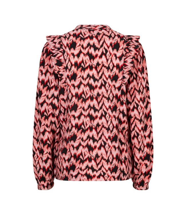 Indian Blue Jeans Meisjes shirt ls ruffel - Poppy rood