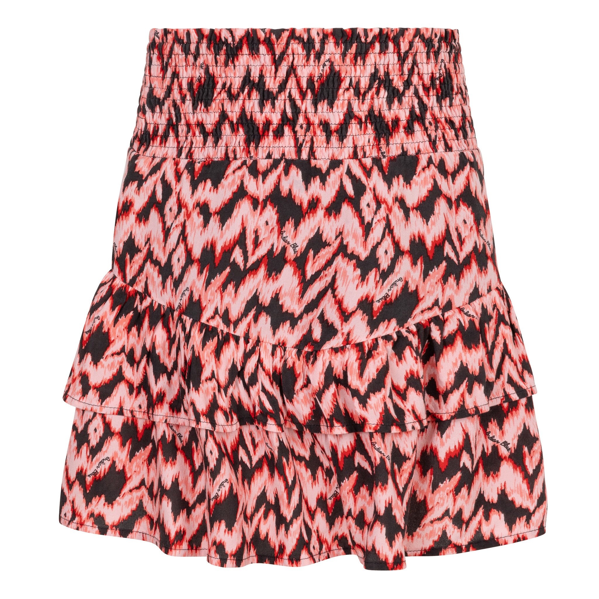 Indian Blue Jeans Meisjes rok ikat - Poppy rood afbeelding