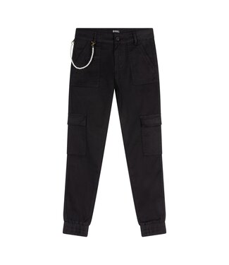 Indian Blue Jeans Meisjes cargo broek worker fit - Zwart