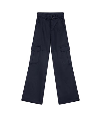 Indian Blue Jeans Meisjes pantalon broek wide fit cargo - Navy blauw