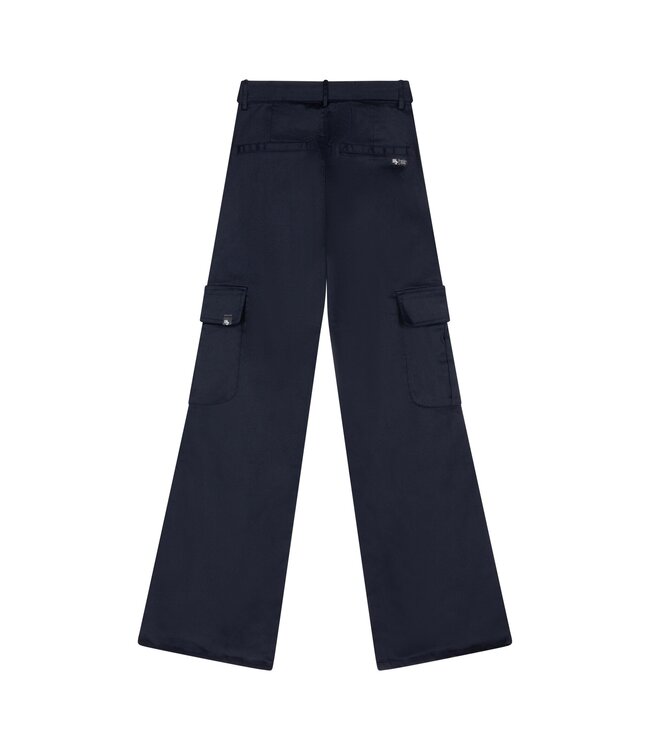 Indian Blue Jeans Meisjes pantalon broek wide fit cargo - Navy blauw