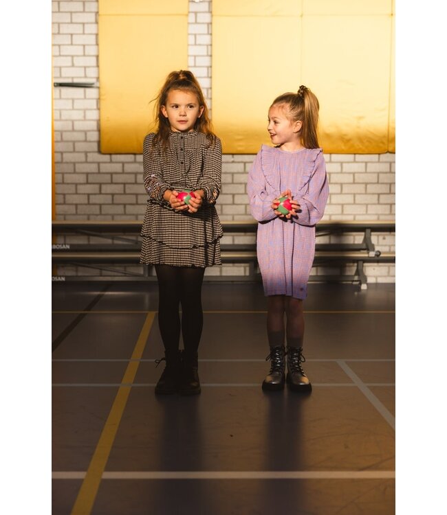 Quapi Meisjes jurk - Daniele - AOP Paars bloemen