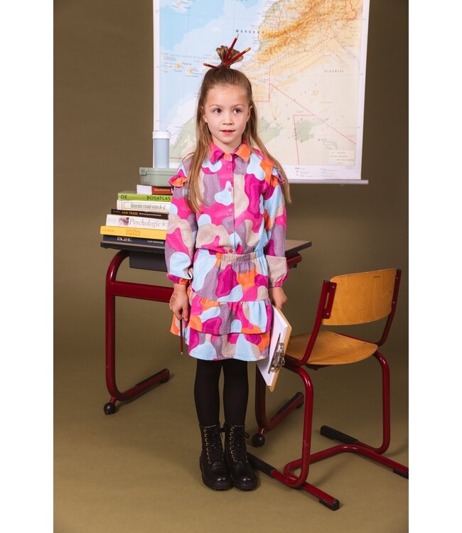 Quapi Meisjes rok - Djess - AOP Multi camo