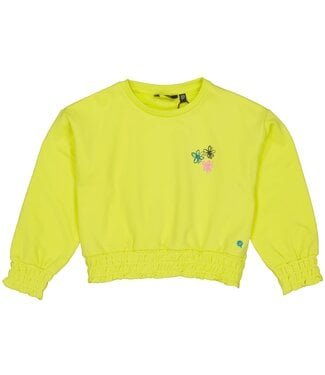 Quapi Meisjes sweater - Dewi - Geel groen