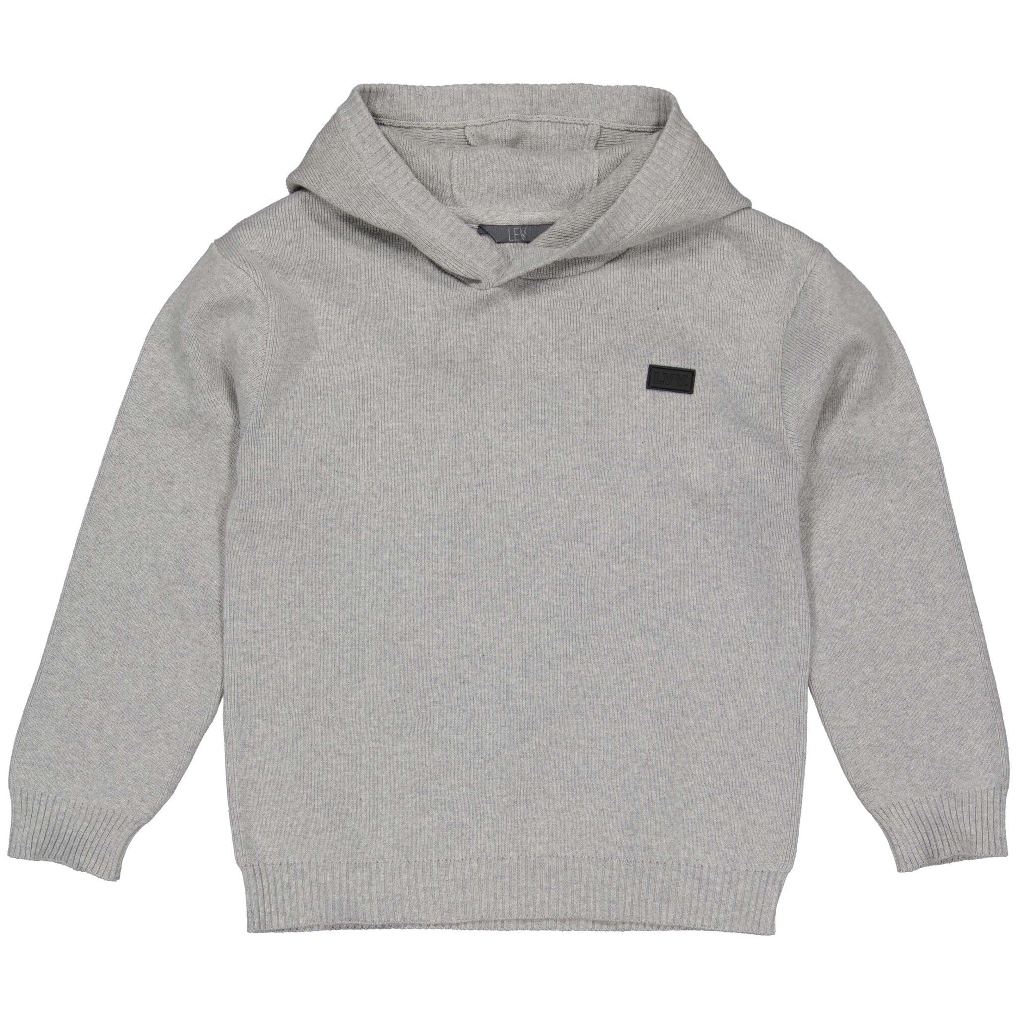 LEVV Jongens hoodie - Neo - Licht grijs melee