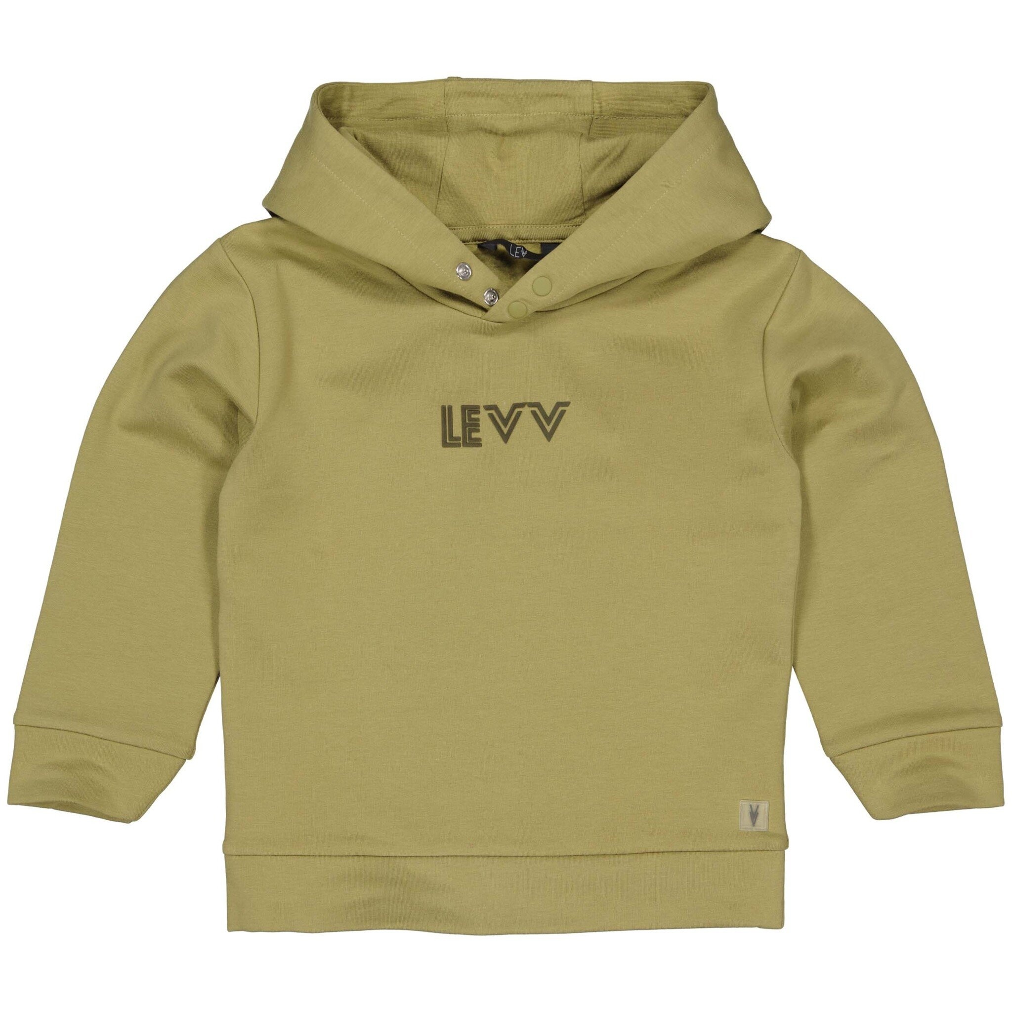 LEVV Little Jongens hoodie - Pax - Olijf groen