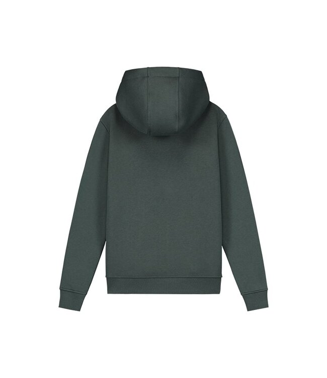 Malelions Hoodie graffiti split - Teal / Off wit
