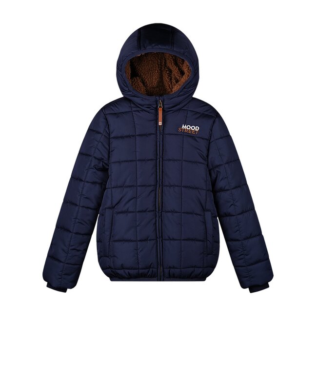 Moodstreet Jongens winterjas - James - Navy blauw