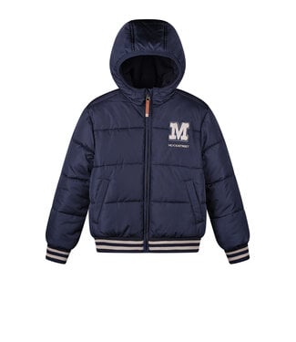 Moodstreet Jongens winterjas baseball - Justin - Navy blauw