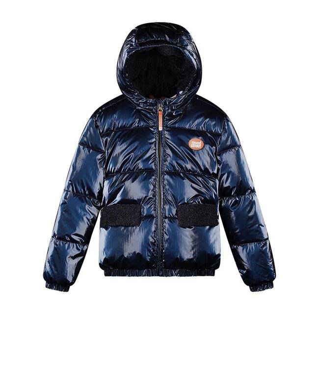 Moodstreet Meisjes winterjas - Julie - Navy blauw