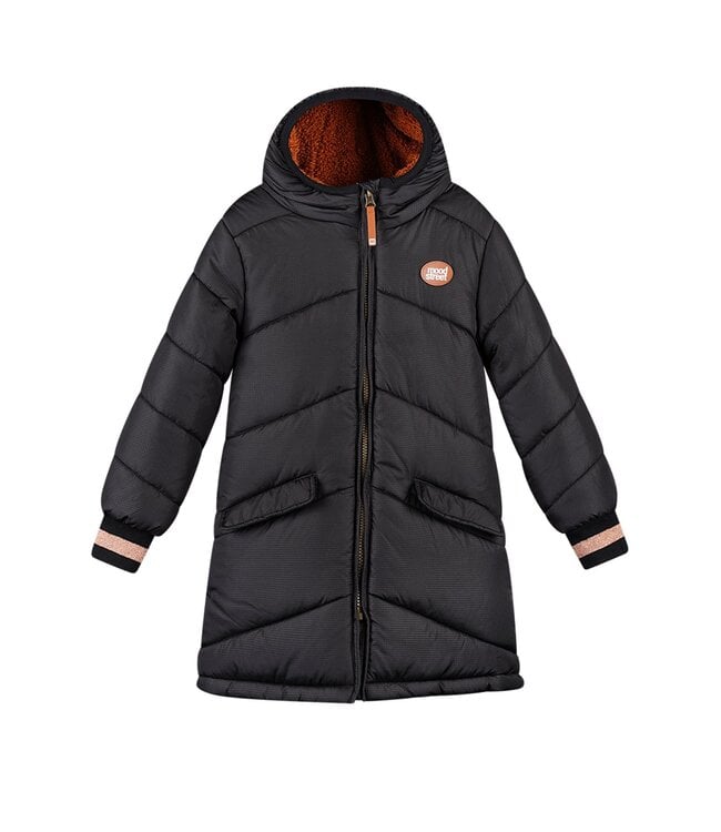 Moodstreet Meisjes winterjas parka - Jara - Zwart