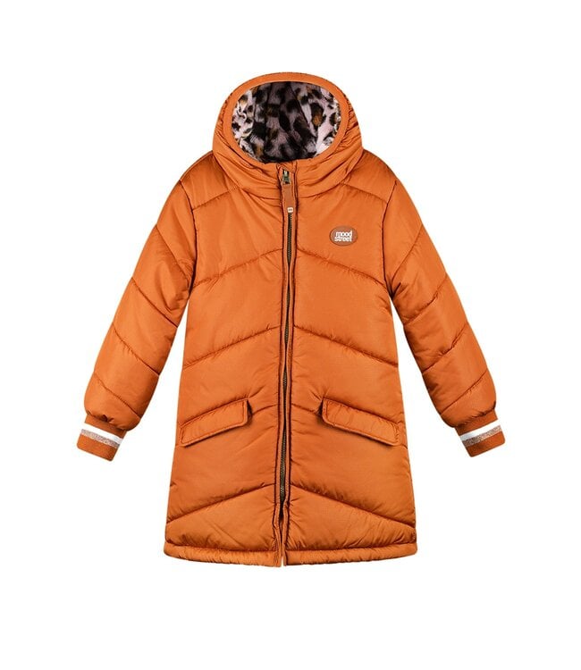 Moodstreet Meisjes winterjas parka - Jara - Rust