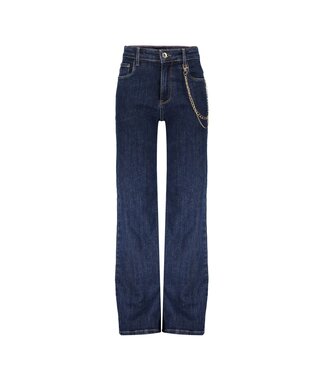 Frankie & Liberty Meisjes broek - Attitude Wide Leg - Dark Denim