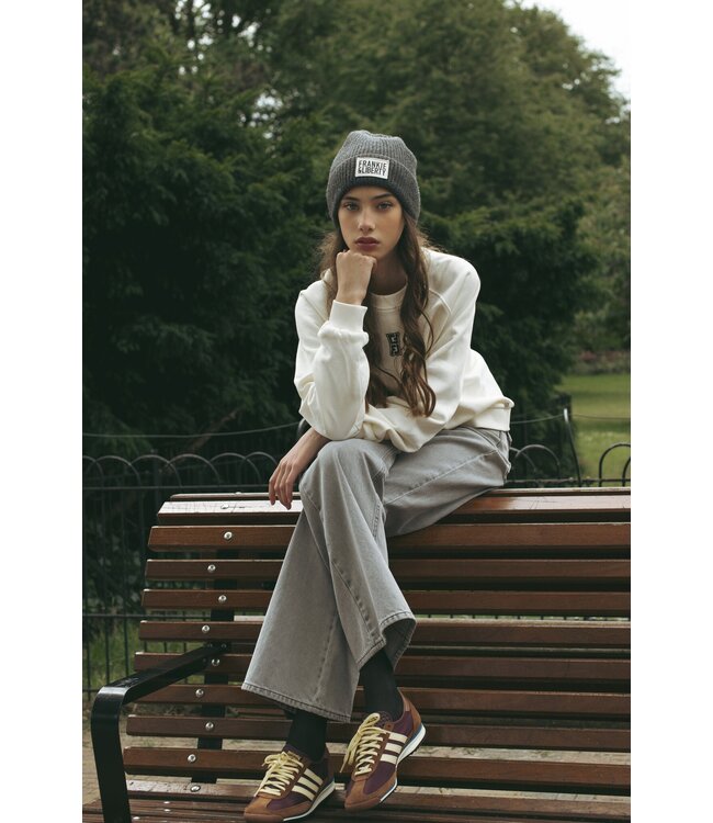 Frankie & Liberty Meisjes broek - Attitude Wide Leg - Grey Denim