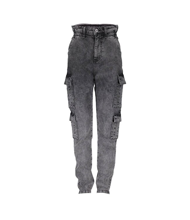 Frankie & Liberty Meisjes broek - Bird Cargo - Dark Grey Denim