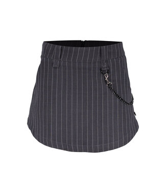 Frankie & Liberty Meisjes broek/rok - Paris - Stripes Dark Grey/ Off White