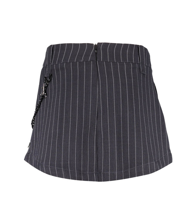 Frankie & Liberty Meisjes broek/rok - Paris - Stripes Dark Grey/ Off White