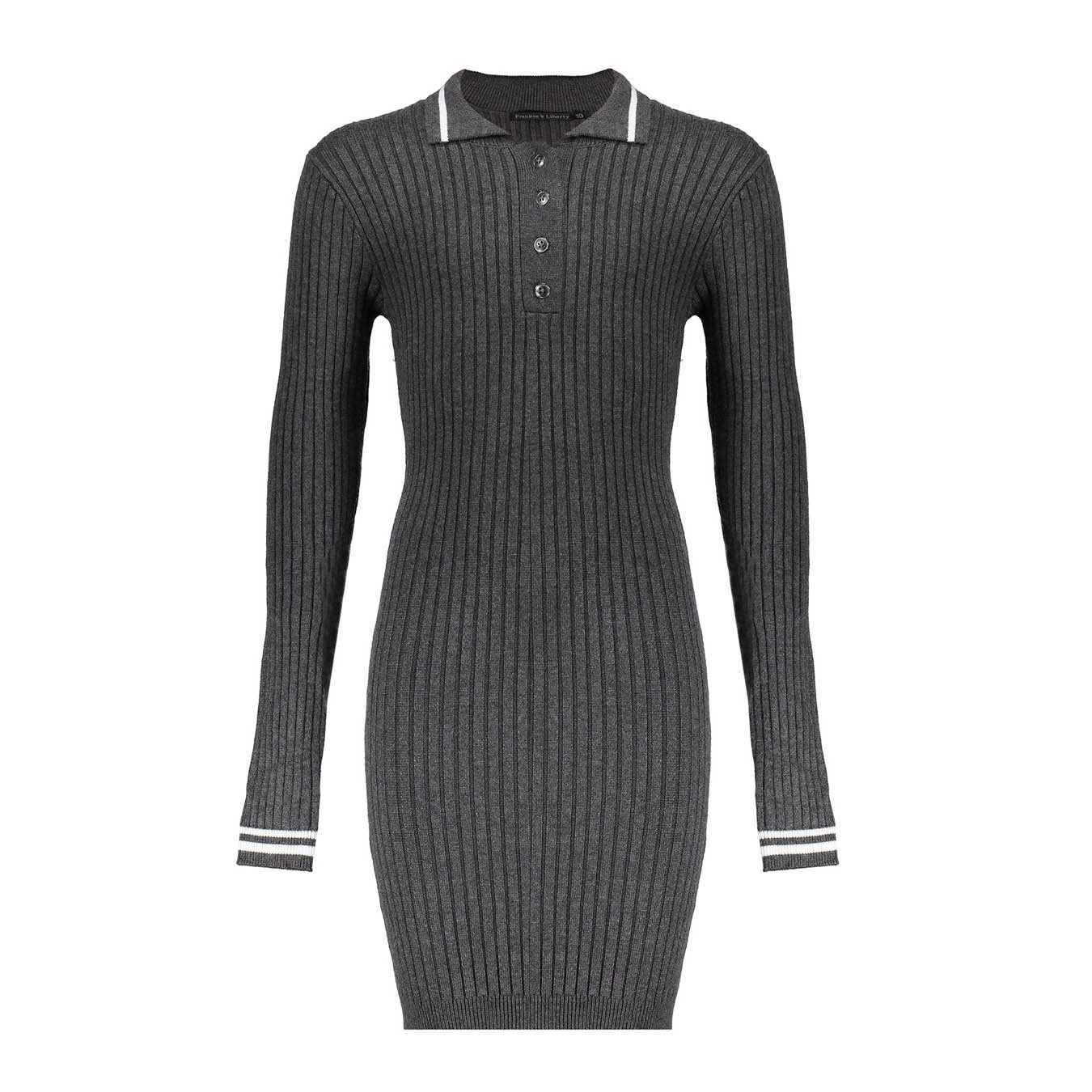 Meisjes jurk - Paige - 04.4 Dark Warm Grey