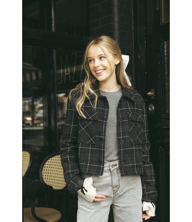 Frankie & Liberty Meisjes top - Pixie - 04.4 Dark Warm Grey