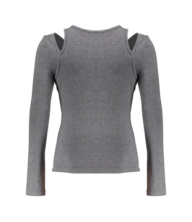 Frankie & Liberty Meisjes top - Pixie - 04.4 Dark Warm Grey