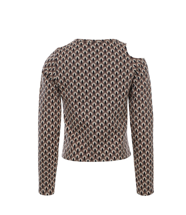 LOOXS 10sixteen Meisjes top open schouder - Graphic