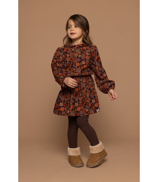 LOOXS Little Meisjes blouse retro rib - Retro floral