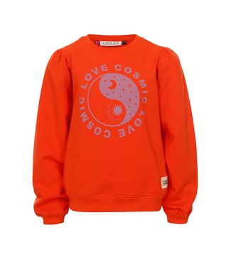 LOOXS Little Meisjes sweater fluo - Fluo oranje