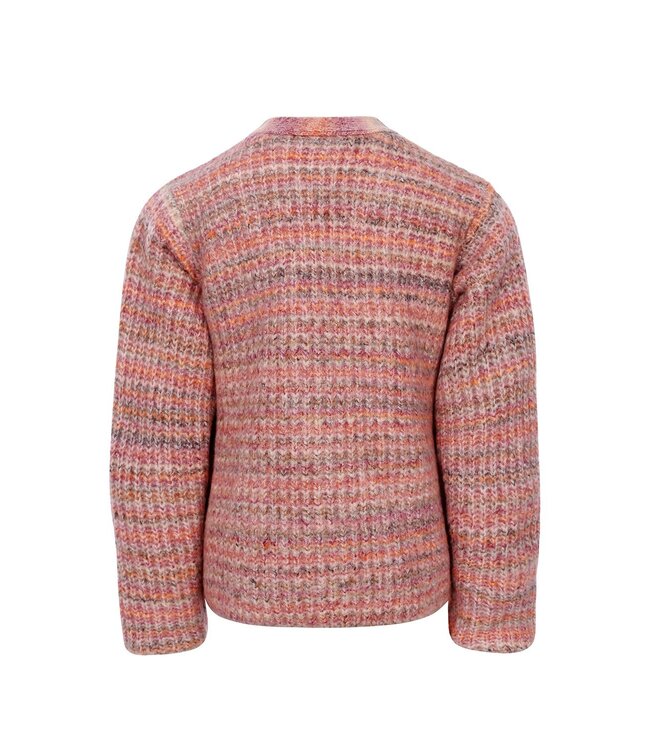 LOOXS Little Meisjes vest gebreid - Multi streep