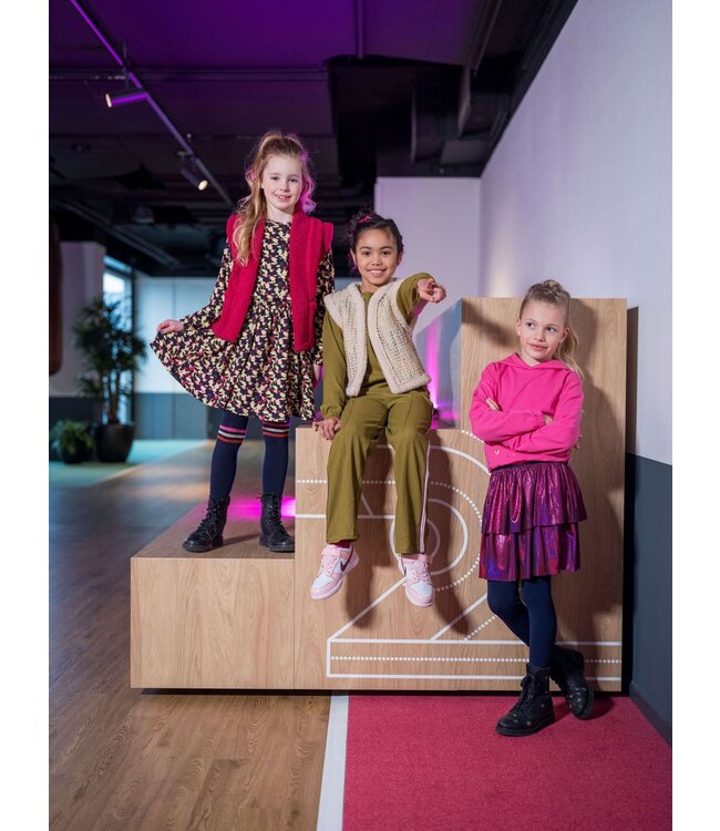 B.Nosy Meisjes gilet teddy - Georgie - Ruby roze