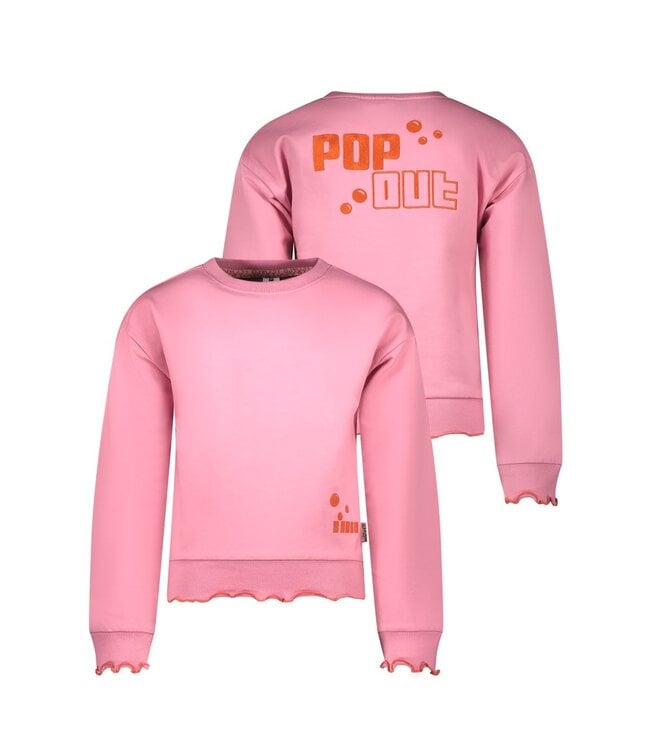 B.Nosy Meisjes sweater - Sue - Sugar roze