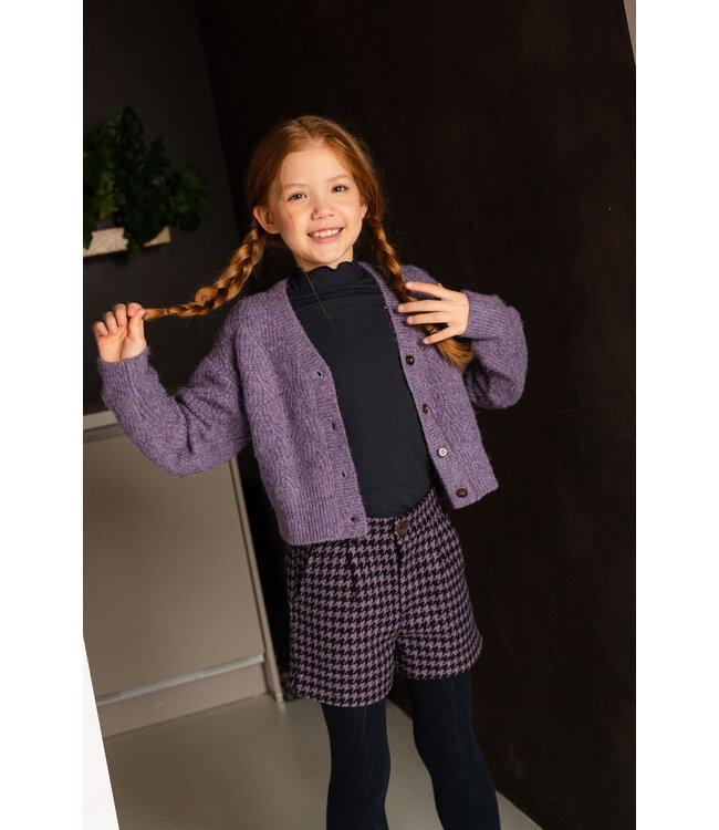 Like Flo Meisjes short satin lining - Febe - PDP lavendel