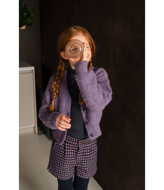 Like Flo Meisjes short satin lining - Febe - PDP lavendel