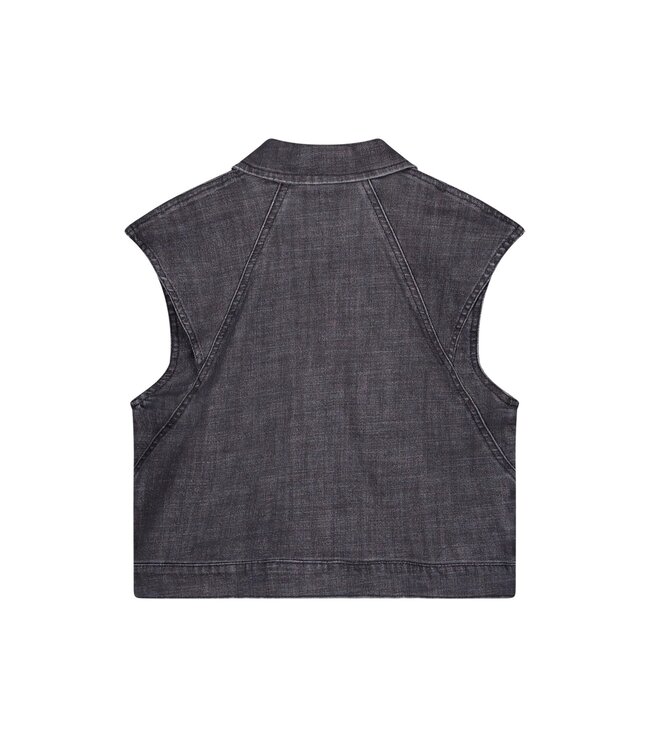 Like Flo Meisjes jeans gilet - Doris - Zwart