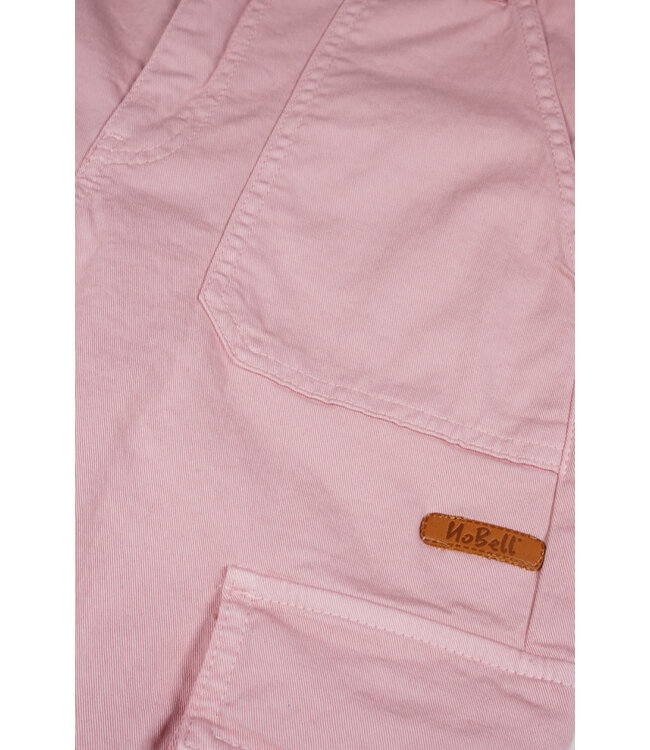 NoBell Meisjes cargo broek twill - Susy - Vintage roze