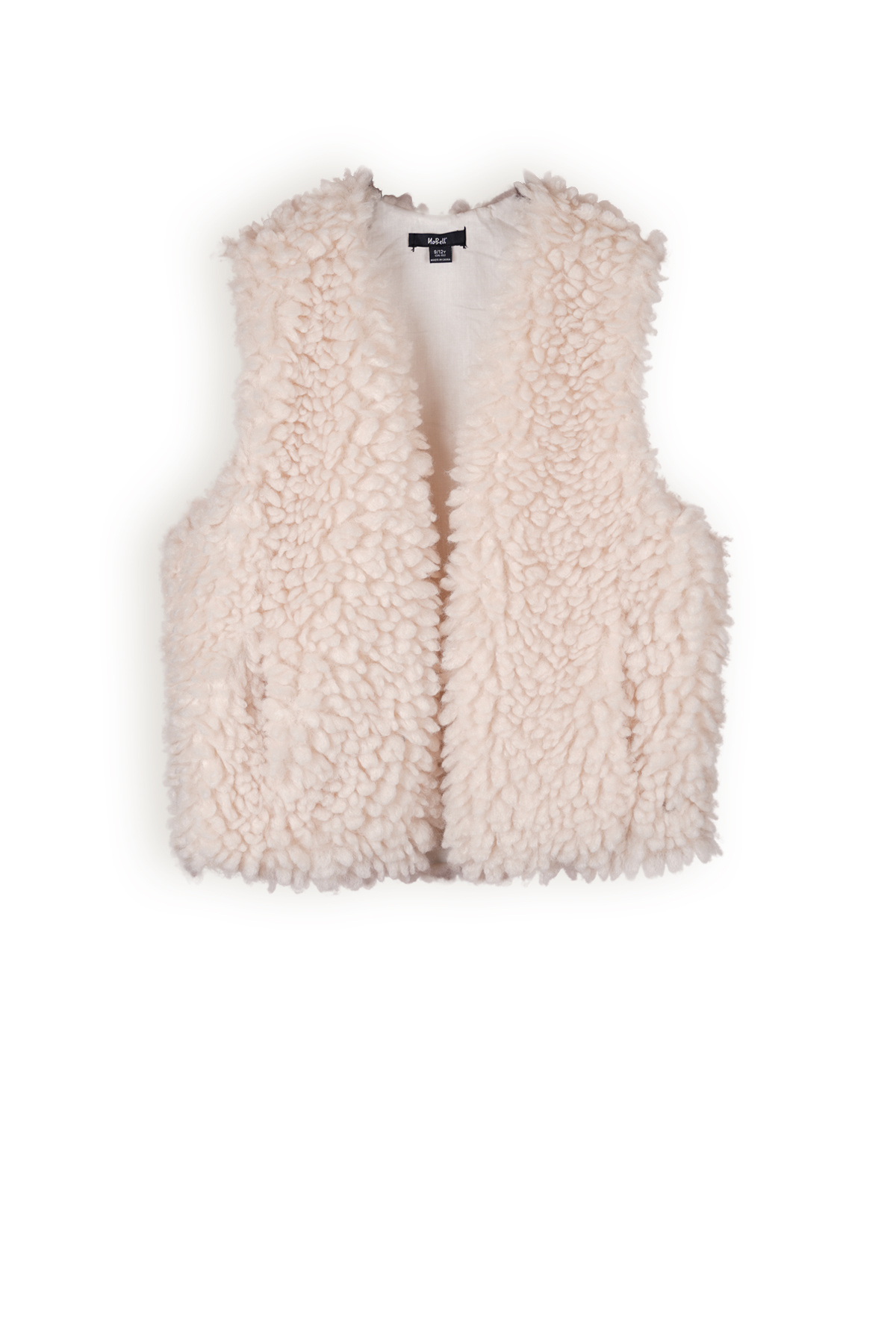 NoBell' - Gilet Kath Fluffy - Pearled Ivory - Maat 134-152