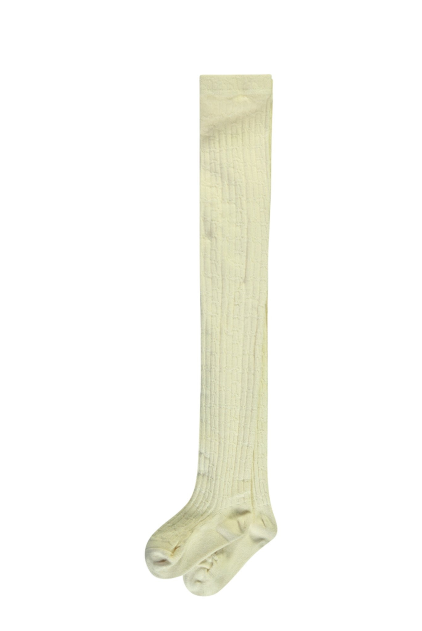 Le Chic Meisjes maillot kabel gebreid - Rilee - Pearled ivoor afbeelding